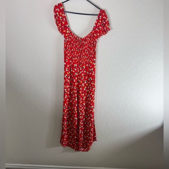 Faithfull the Brand Della Smocked Floral Jumpsuit Size 4 - Picture 4 of 15